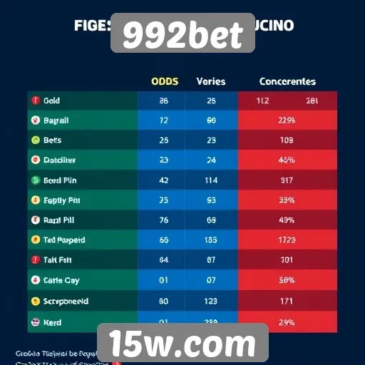 Comparativo de odds entre 992bet e concorrentes